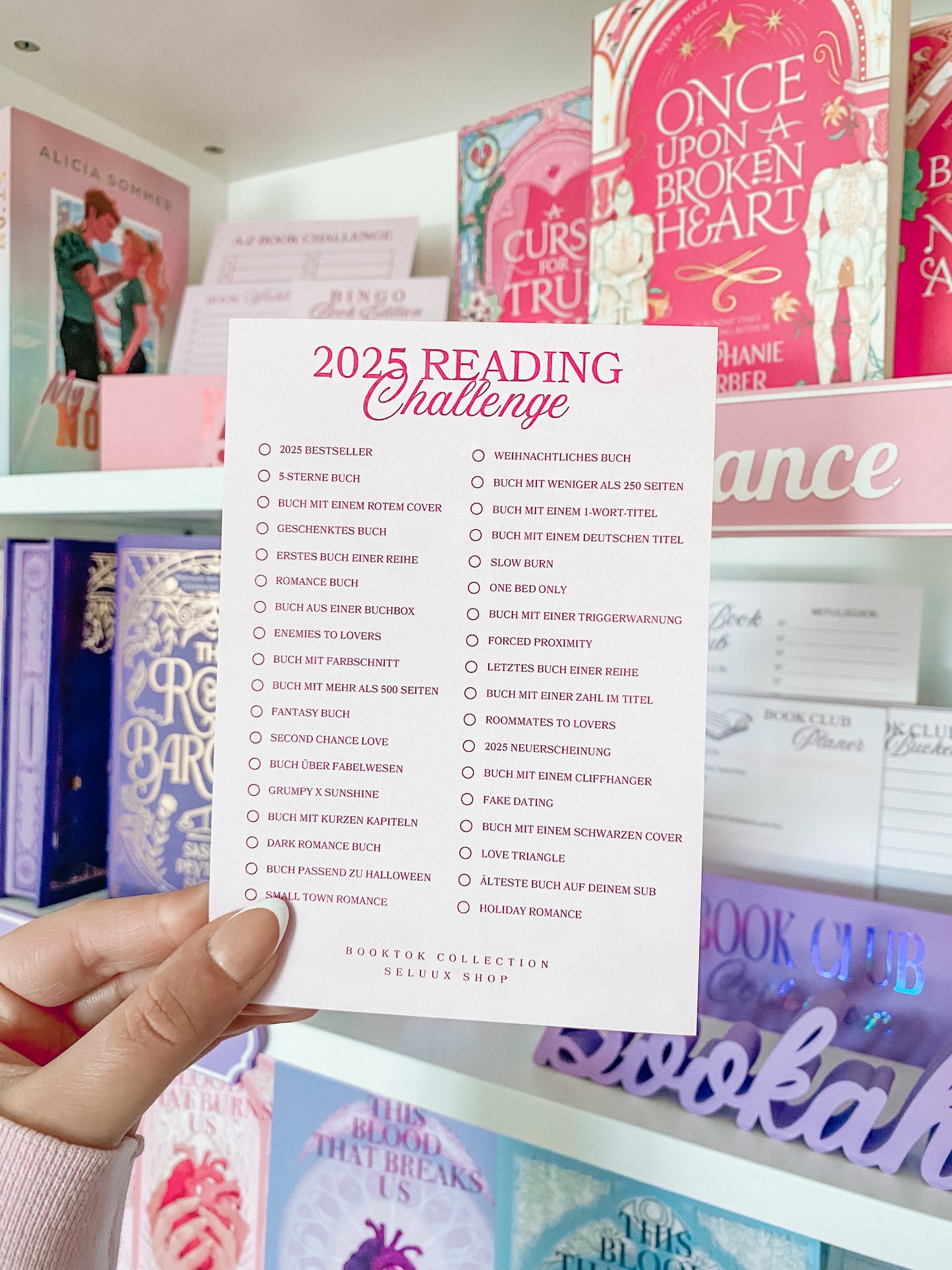 BOOKTOK COLLECTION - 2025 Reading Challenge Karte A6