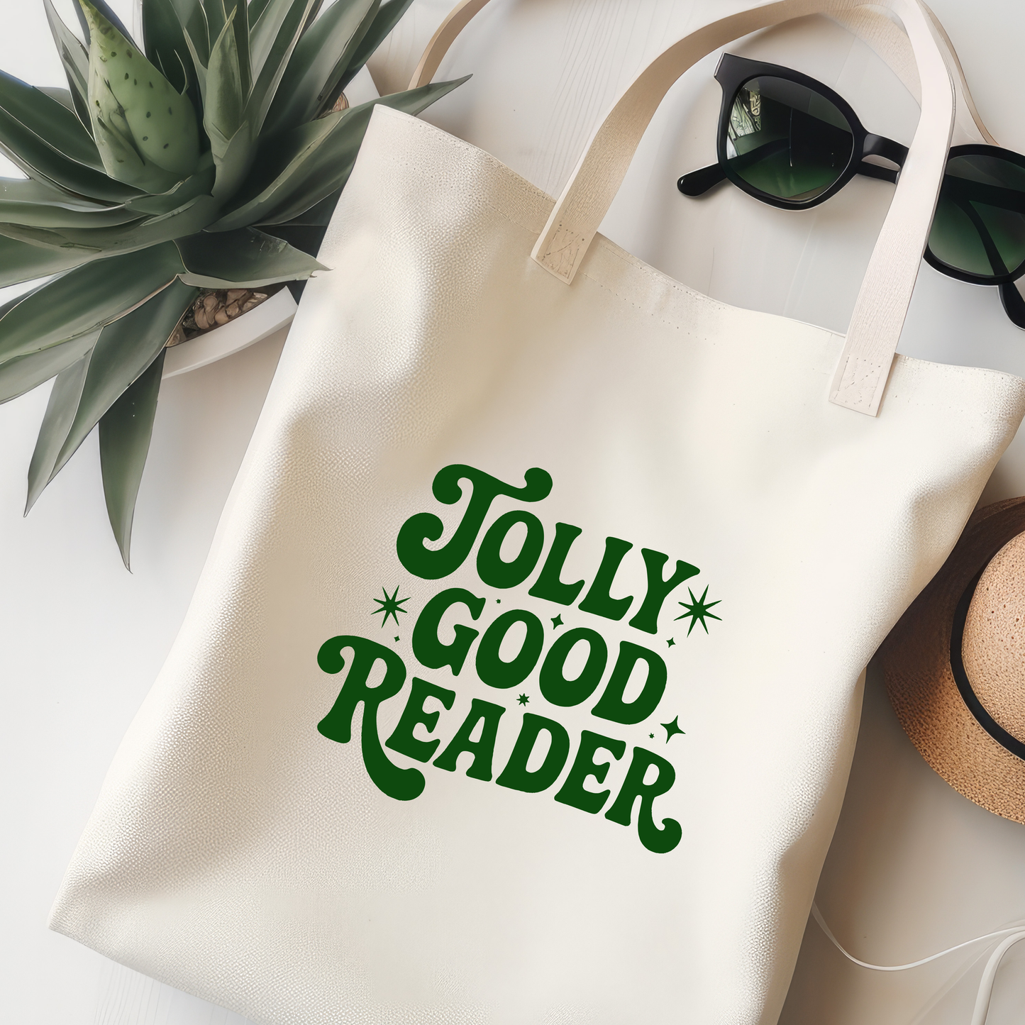 Jolly Good Reader Jutebeutel