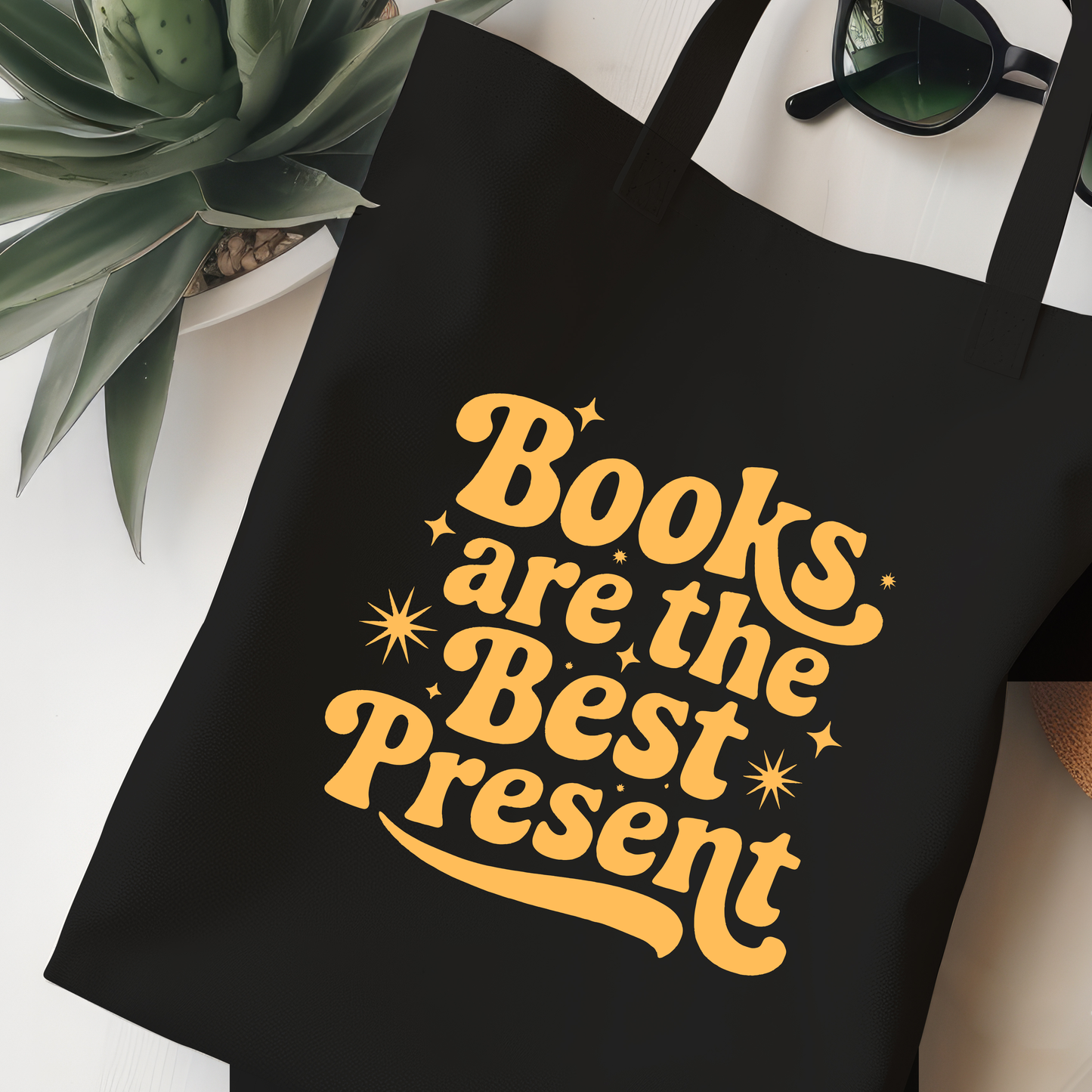 Books Are The Best Present Jutebeutel