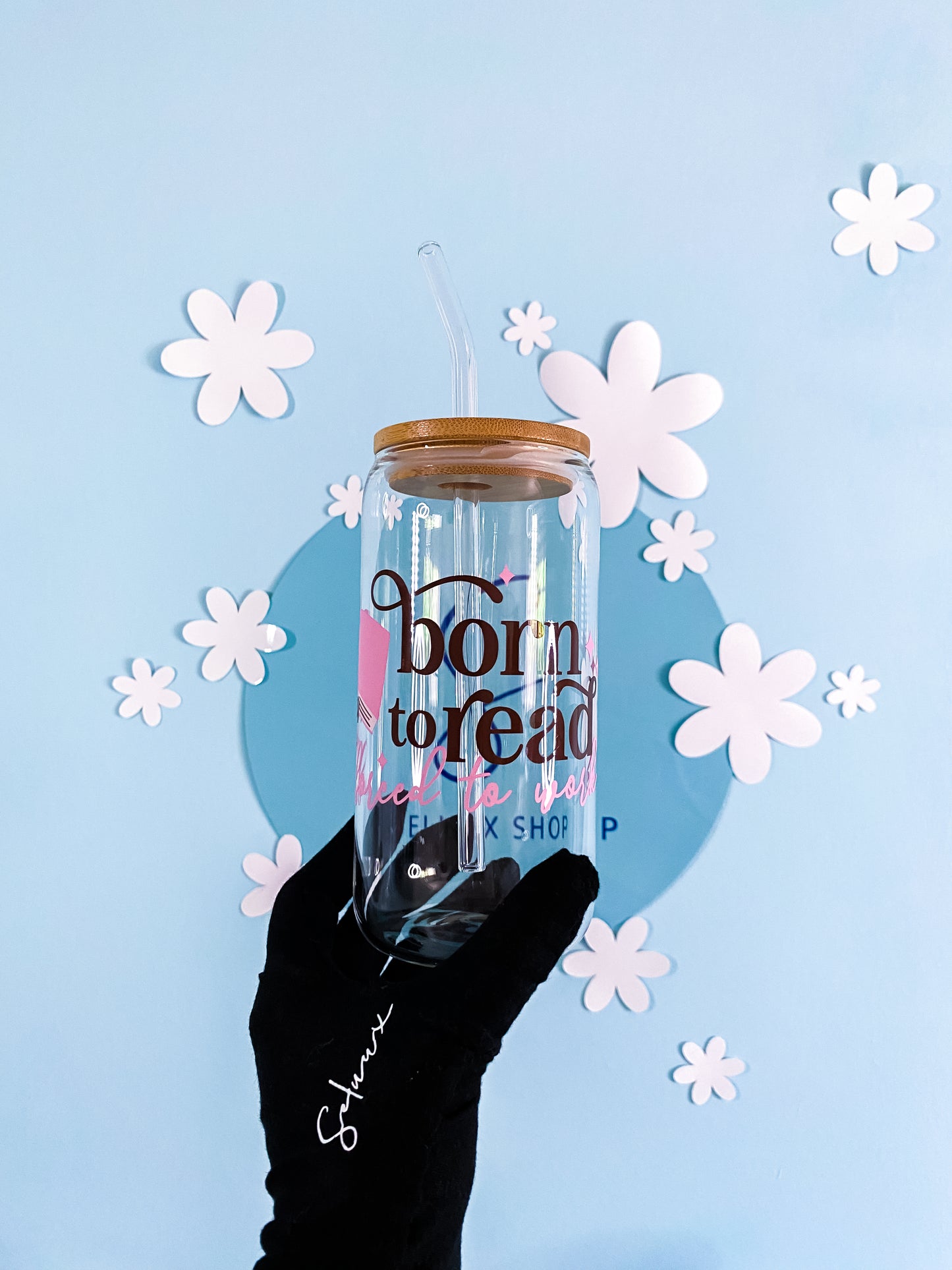 Born To Read - Forced To Work Trinkglas