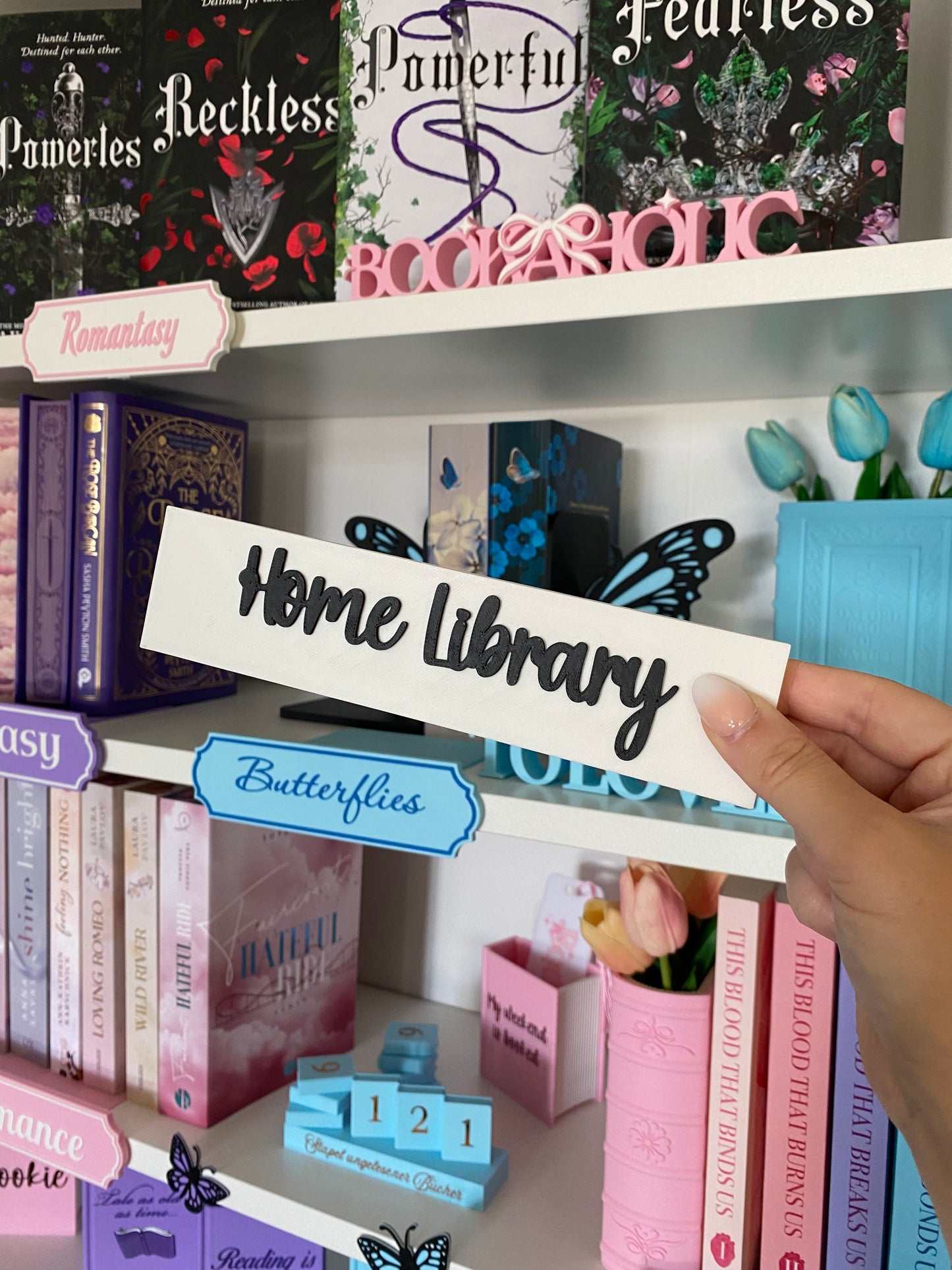 SECOND CHANCE - „Home Library“ Schild