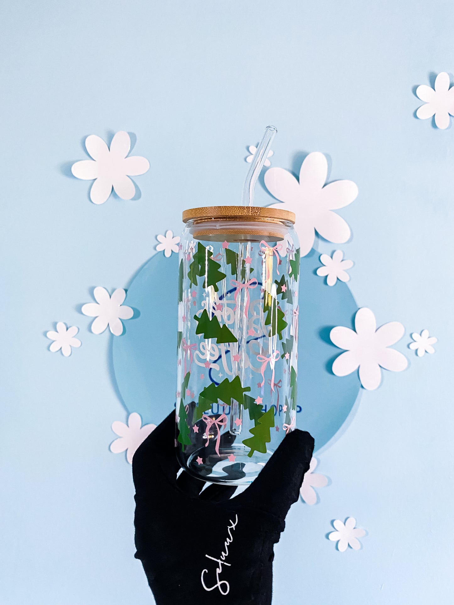 Books And Coffee Christmas Trinkglas