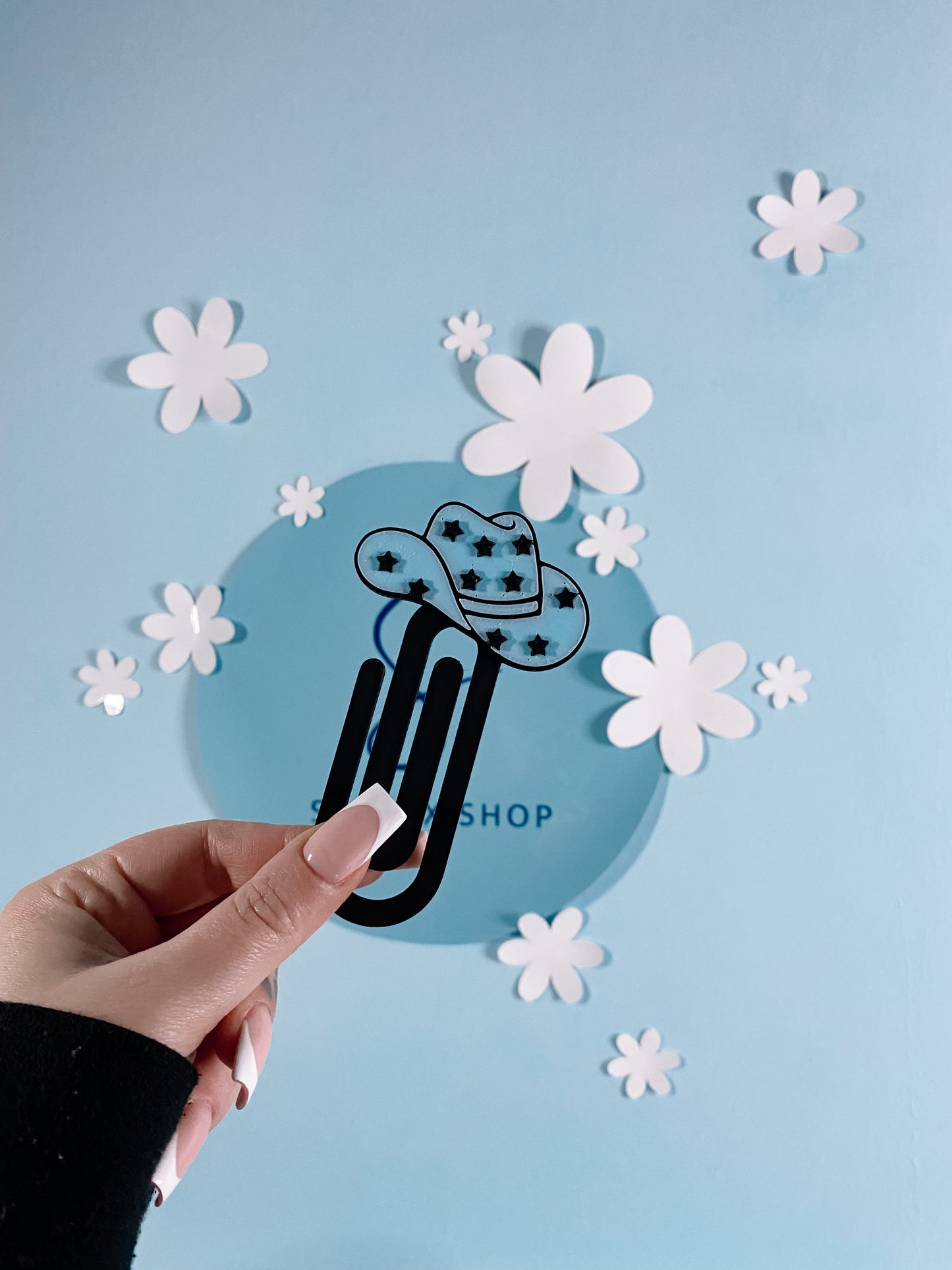 SECOND CHANCE - Cowboy Lesezeichen BLAU