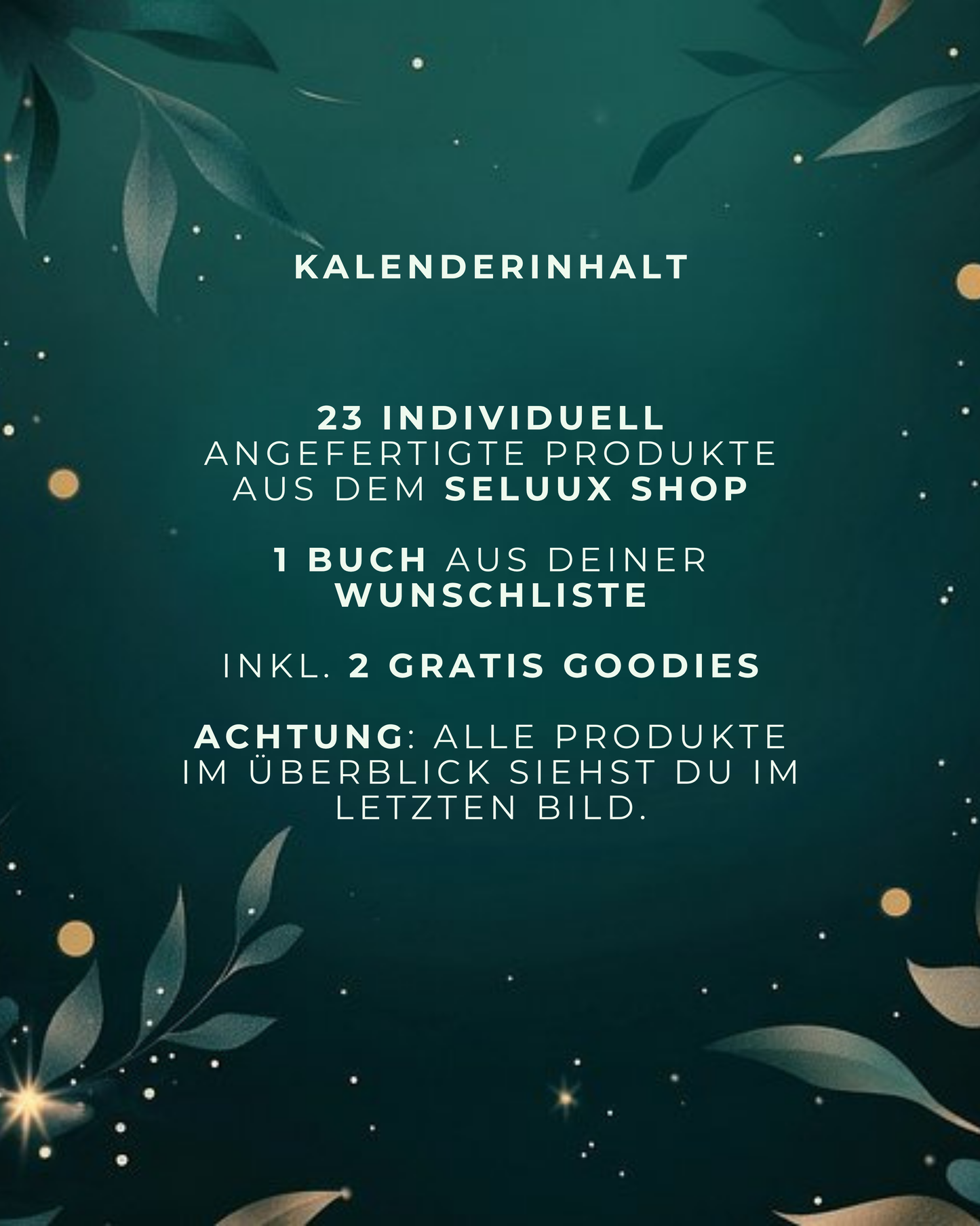 VORBESTELLUNG Deluxe Adventskalender 2025 - Anzahlung