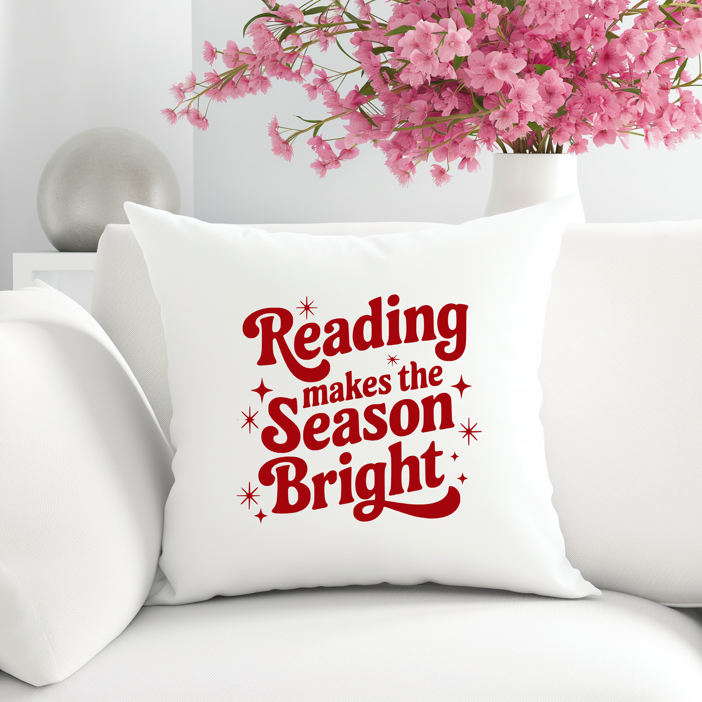 Reading Makes The Season Bright Kissenhülle