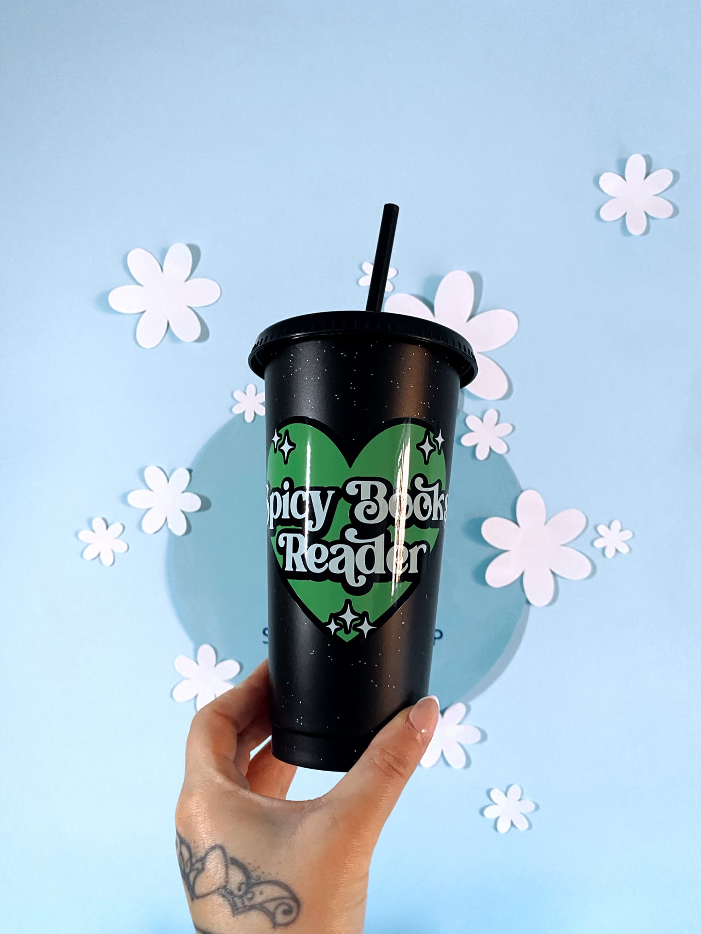 Spicy Books Reader Trinkbecher BW