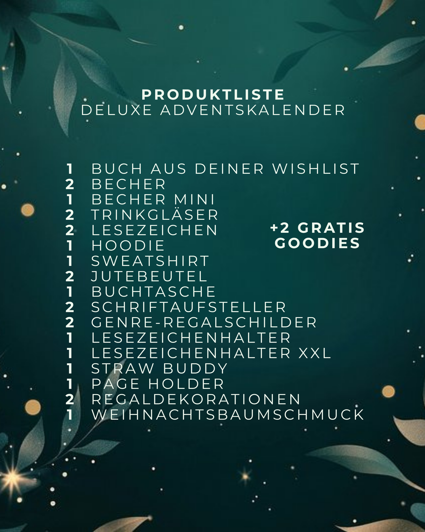 VORBESTELLUNG Deluxe Adventskalender 2025 - Anzahlung