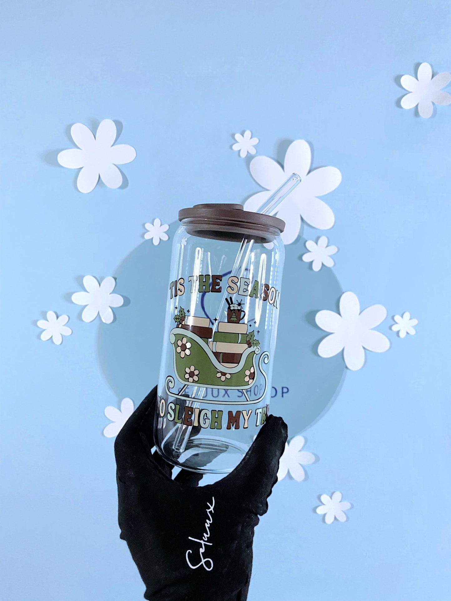 Sleigh My TBR Trinkglas