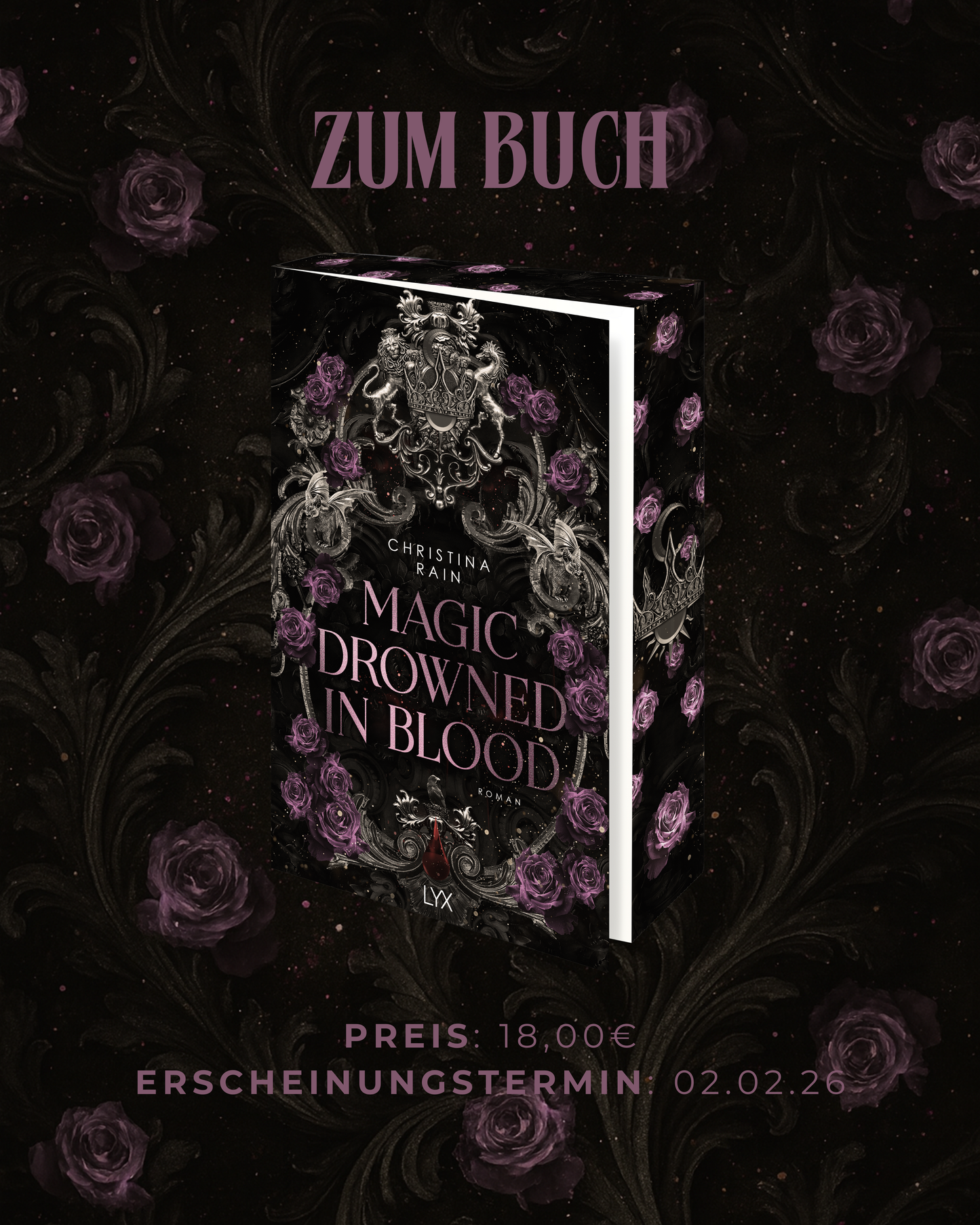 Februar Buchbox „Magic Drowned in Blood“ von Christina Rain