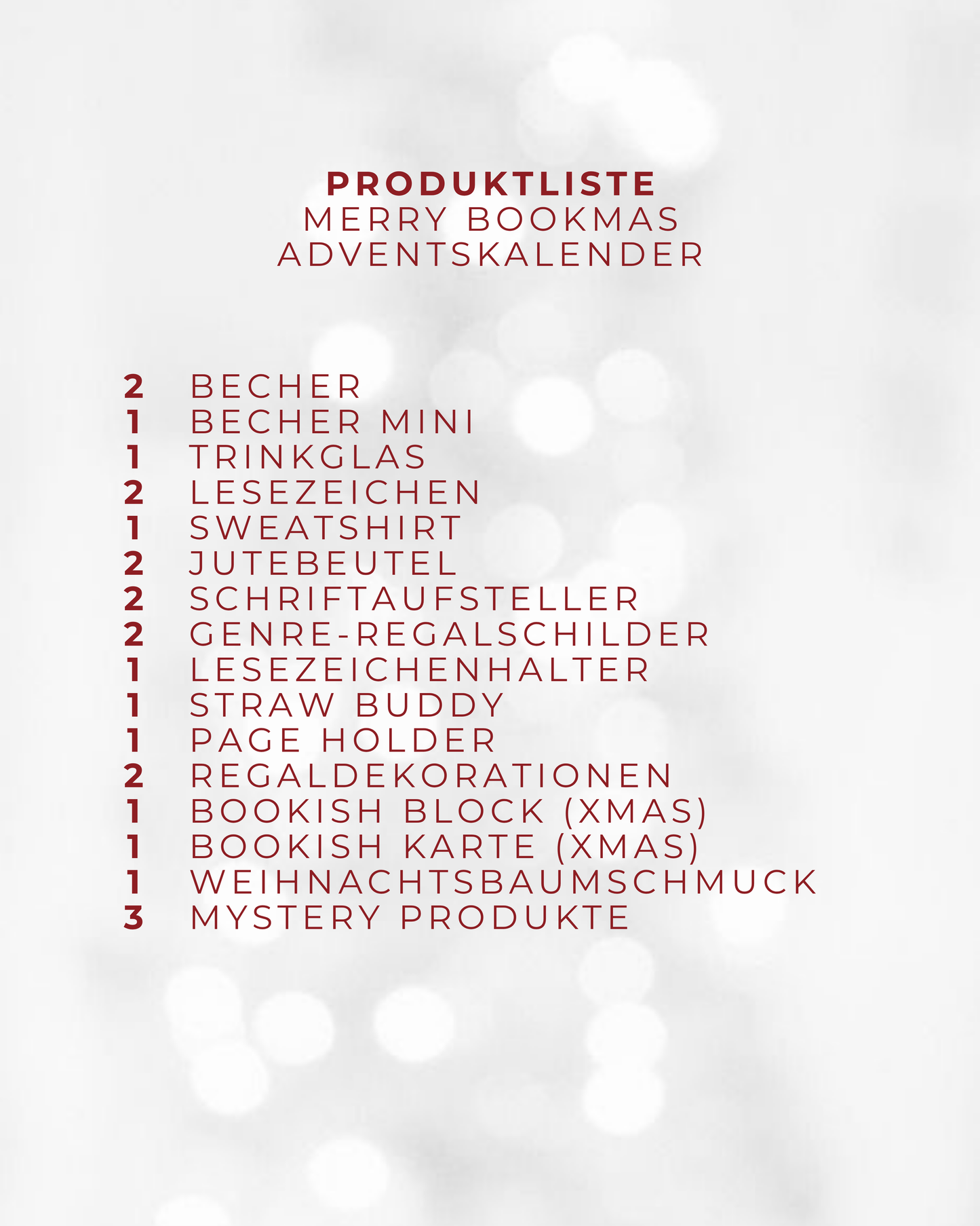 Merry Bookmas Adventskalender 2025 - LAST MINUTE VARIANTE