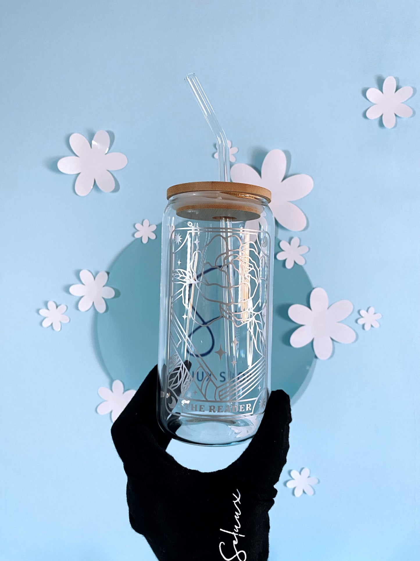 The Reader Trinkglas BW