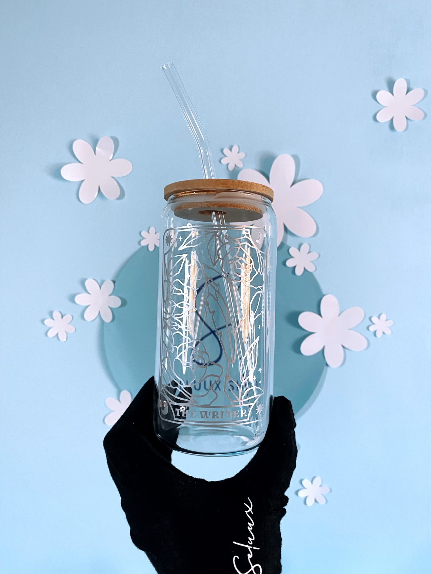 The Writer Trinkglas BW