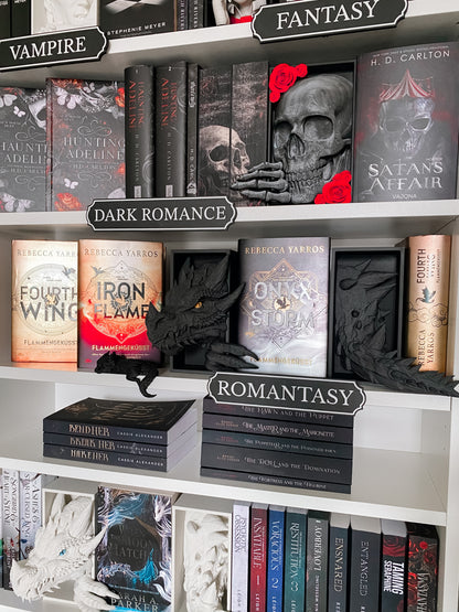Drachen Book Nook - Schwarz