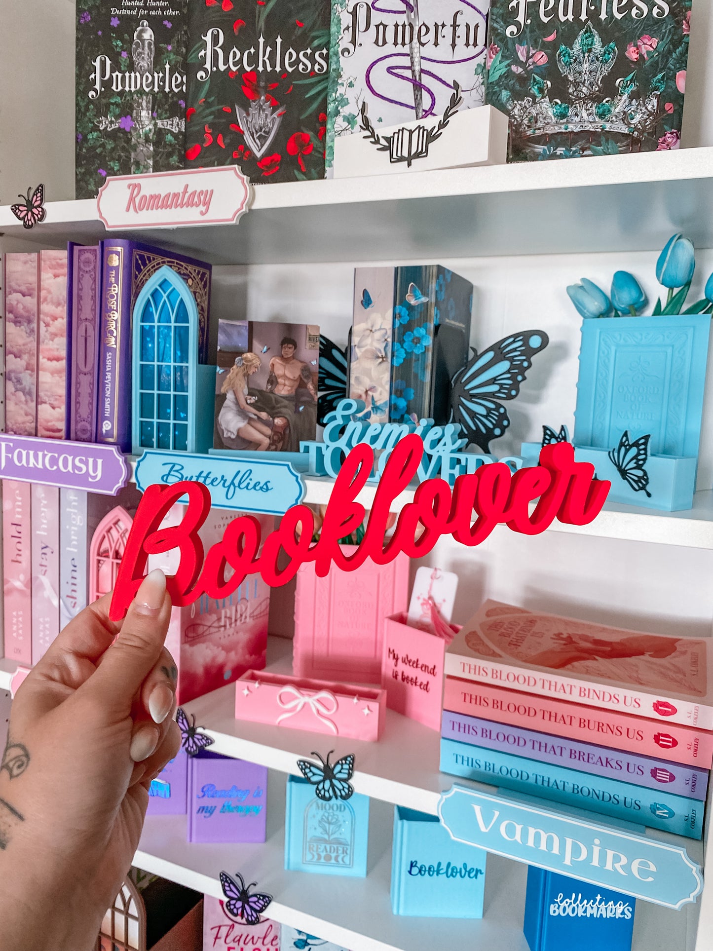 BOOKLOVER Schriftaufsteller BW