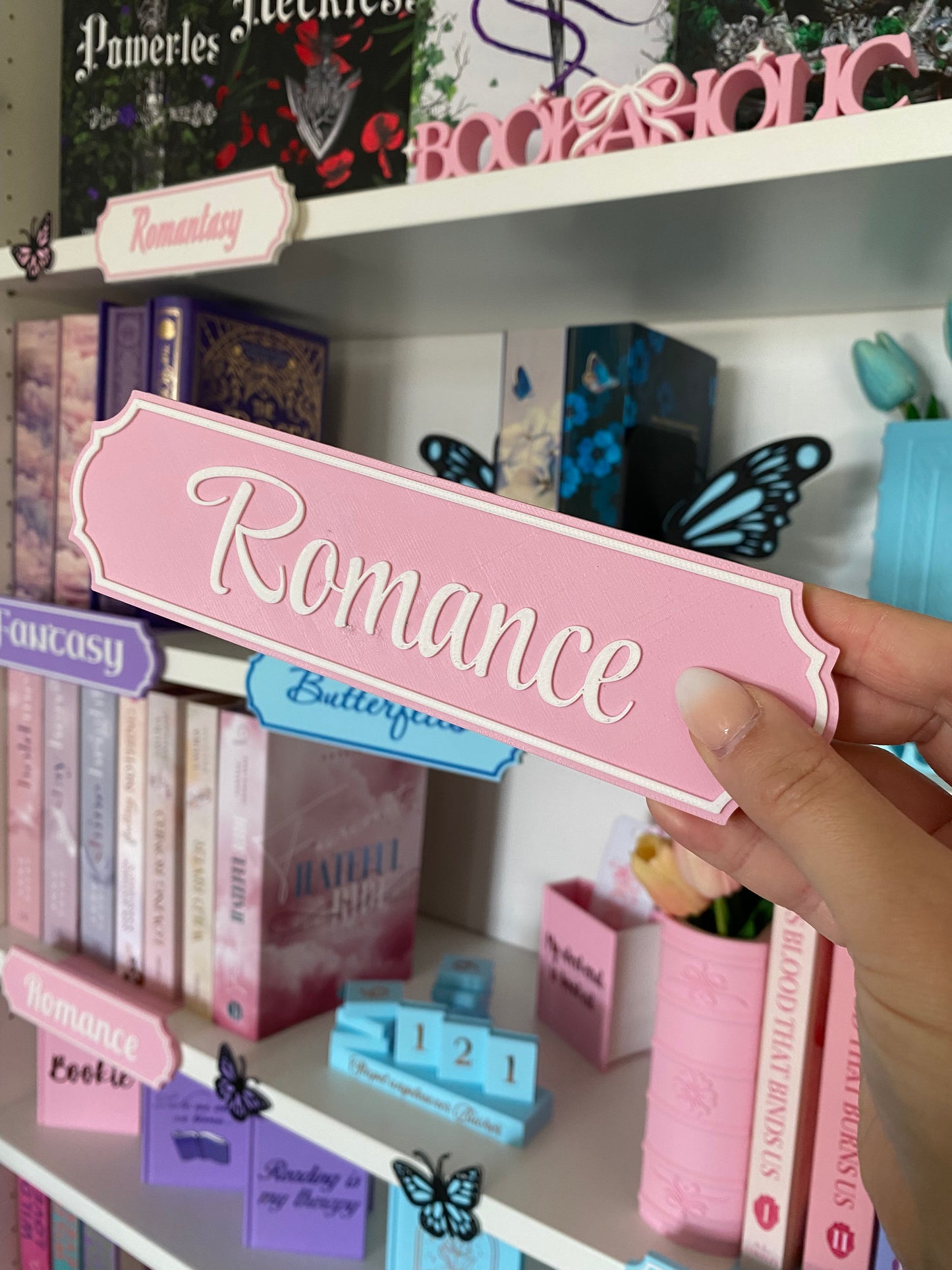 SECOND CHANCE - „Romance“ Genre-Regalschild (KEIN Adapter dabei)