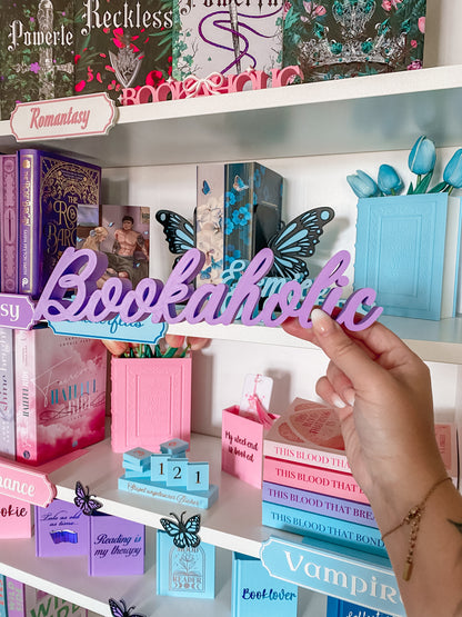 BOOKAHOLIC Schriftaufsteller