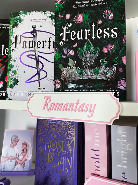 Romantasy Regalschild