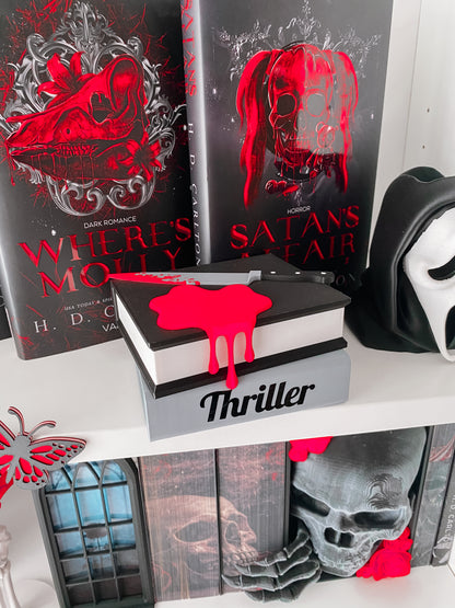 B-WARE Thriller Deko-Bücherstapel