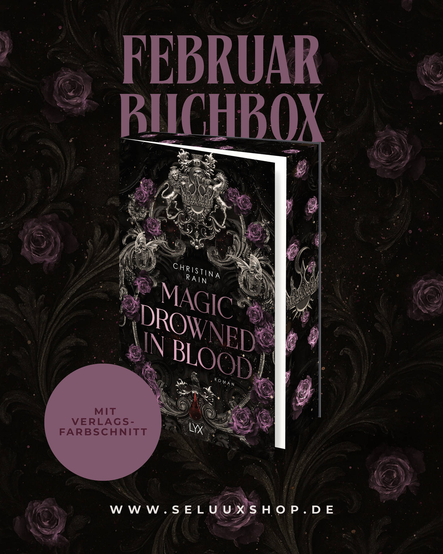 Februar Buchbox „Magic Drowned in Blood“ von Christina Rain