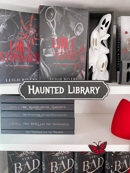 Haunted Library Regalschild