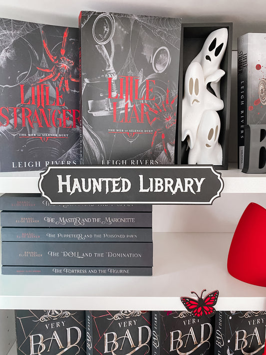 Haunted Library Regalschild