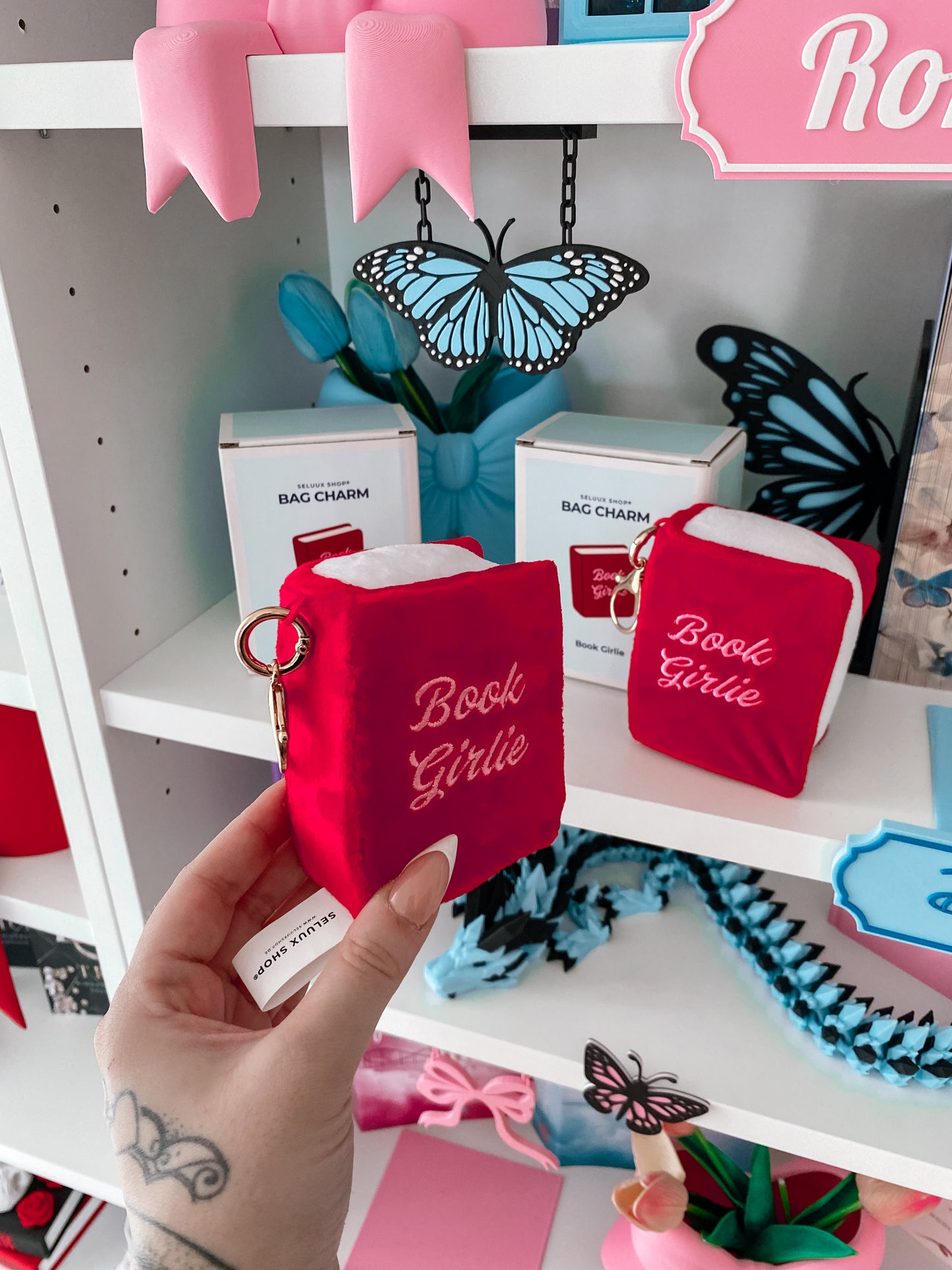 „Book Girlie“ Bag Charm