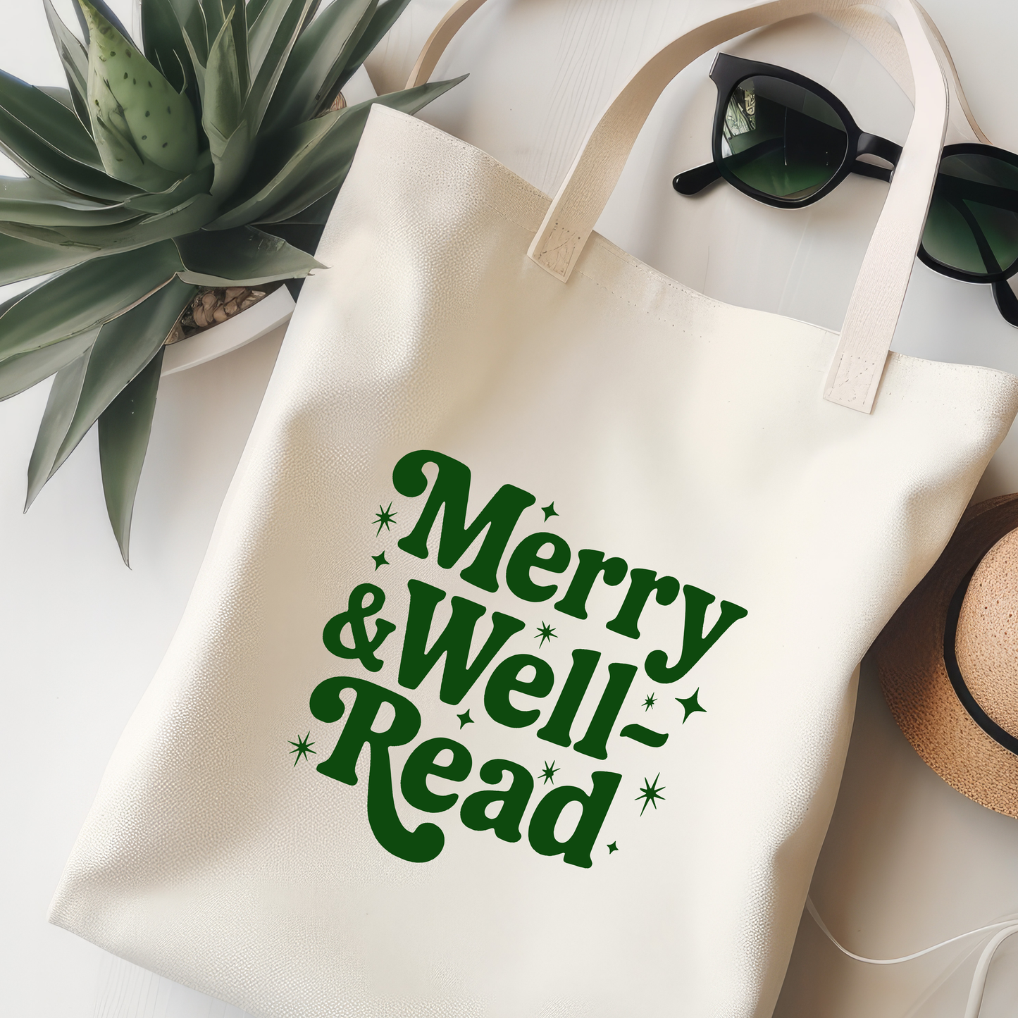 Merry Well-Read Jutebeutel
