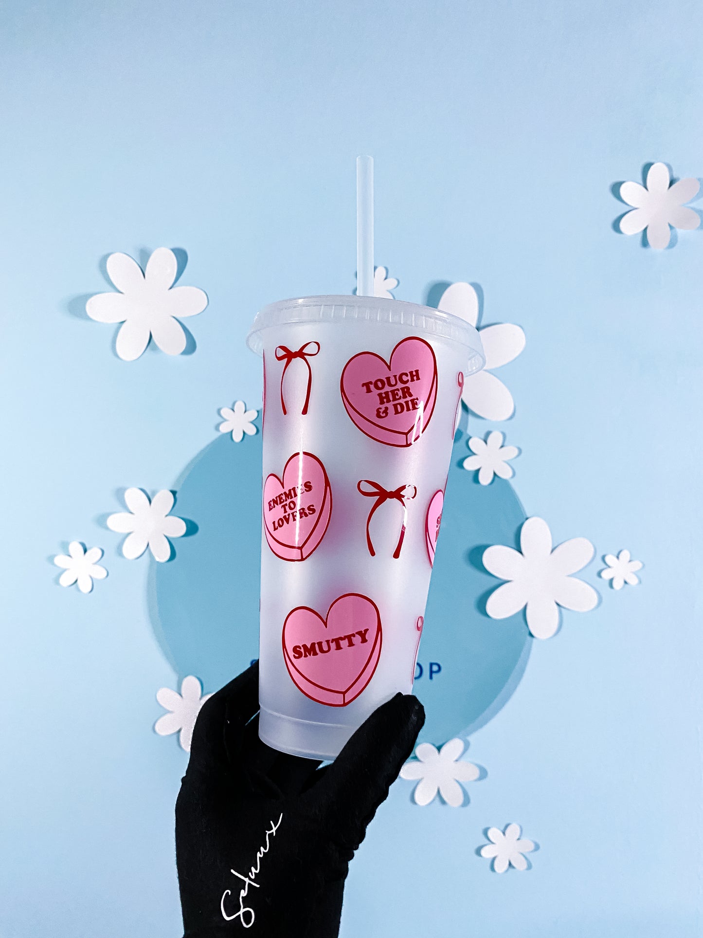 Love Hearts Trinkbecher