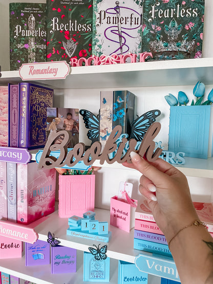 BOOKISH Schriftaufsteller BW