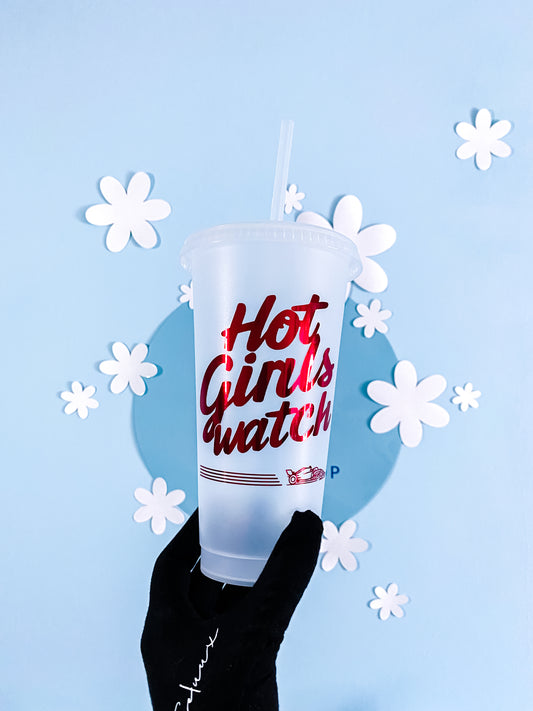 Hot Girls Watch F1 Trinkbecher