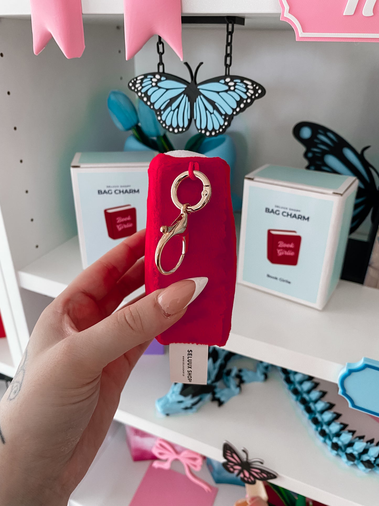 „Book Girlie“ Bag Charm