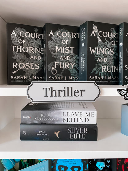 Thriller Regalschild