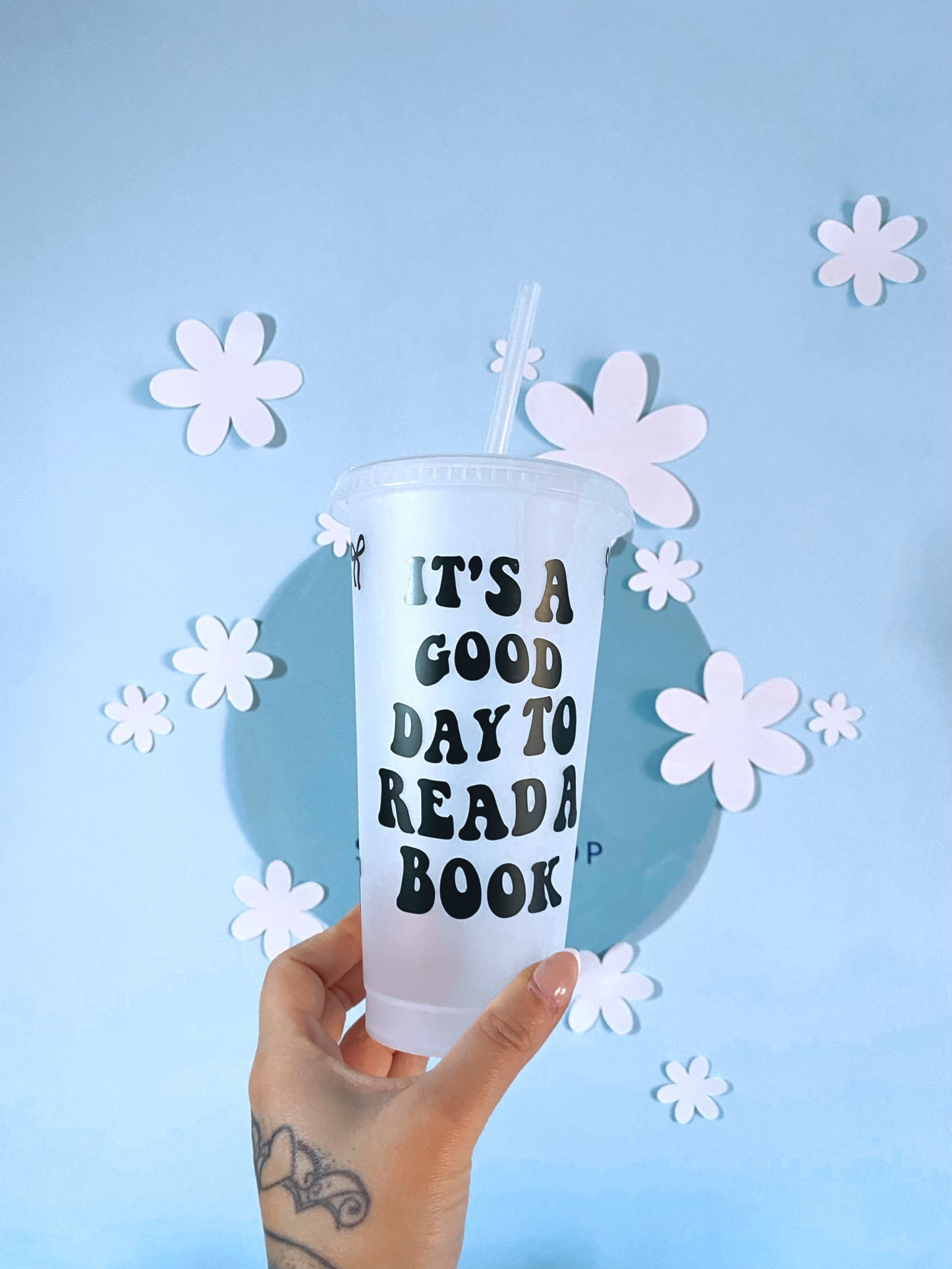 Good Day To Read A Book Trinkbecher BW