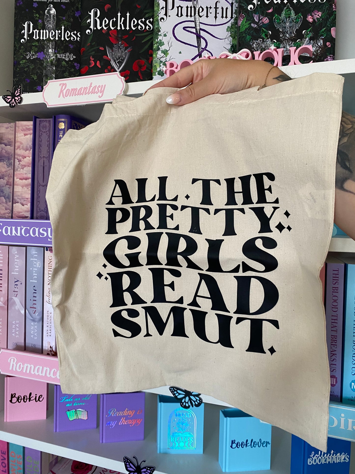 SECOND CHANCE - „All The Pretty Girls Read Smut“ Jutebeutel
