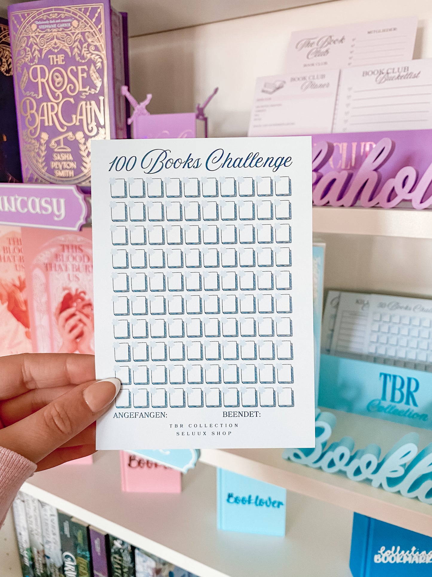 TBR COLLECTION - 100 Books Challenge Karte A6