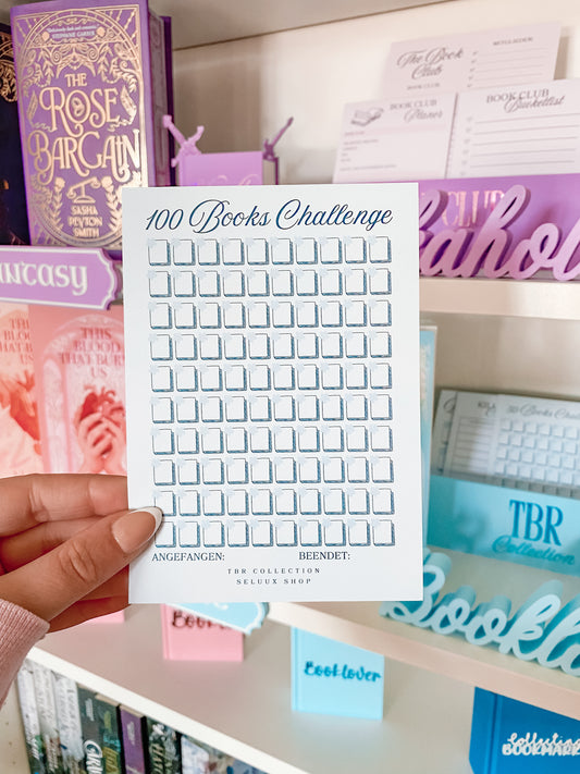 TBR COLLECTION - 100 Books Challenge Karte A6