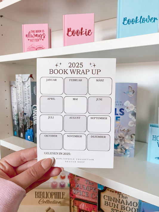 BIBLIOPHILE COLLECTION - 2025 Book Wrap Up Karte A6
