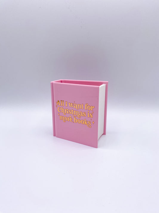 „All I Want For Christmas Is Books“ Lesezeichenhalter