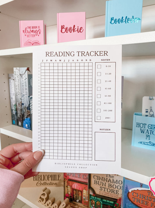 BIBLIOPHILE COLLECTION - Reading Tracker Karte A5