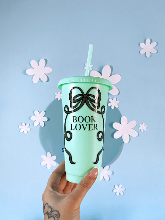 Book Lover Trinkbecher BW