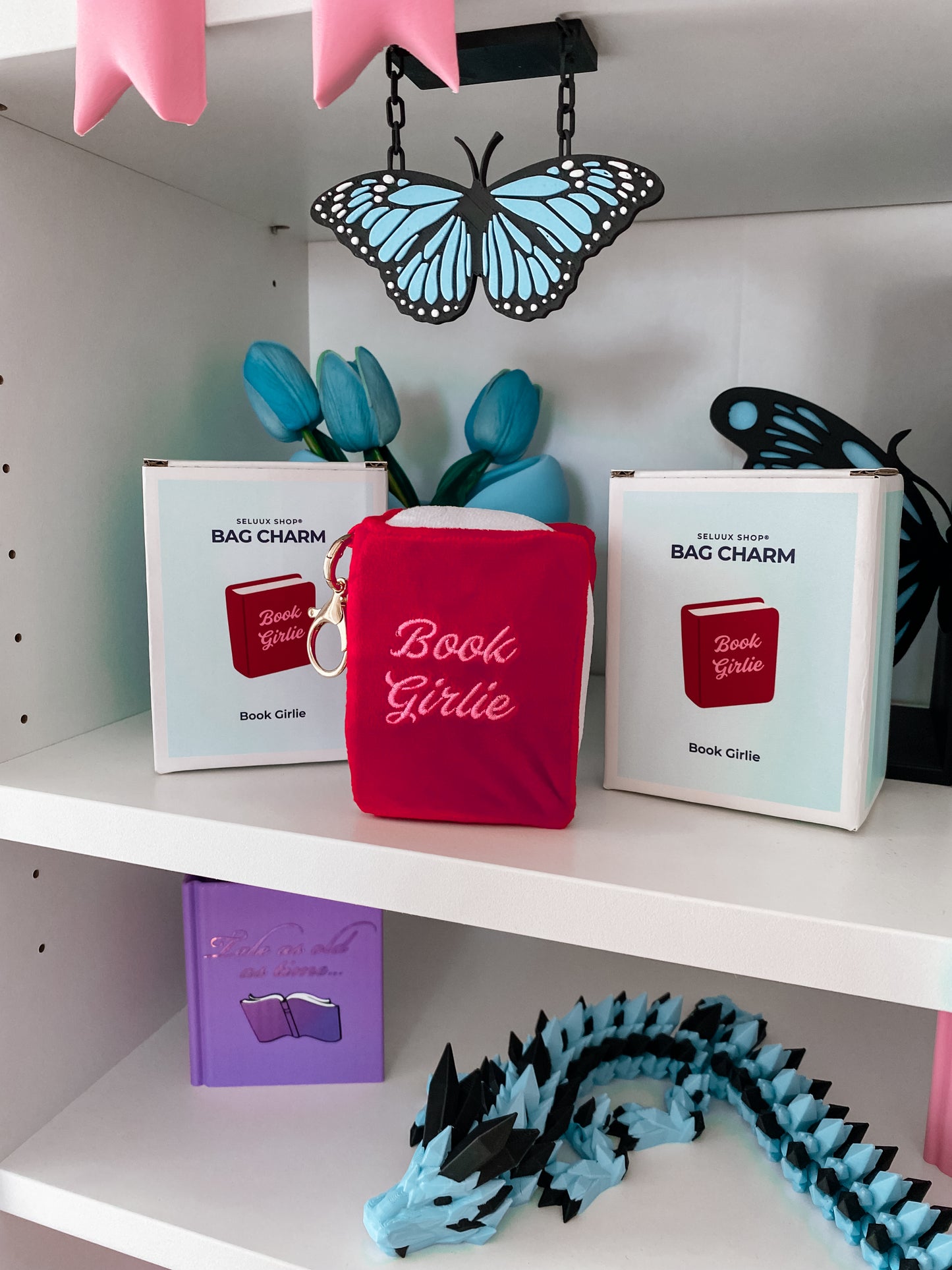 „Book Girlie“ Bag Charm