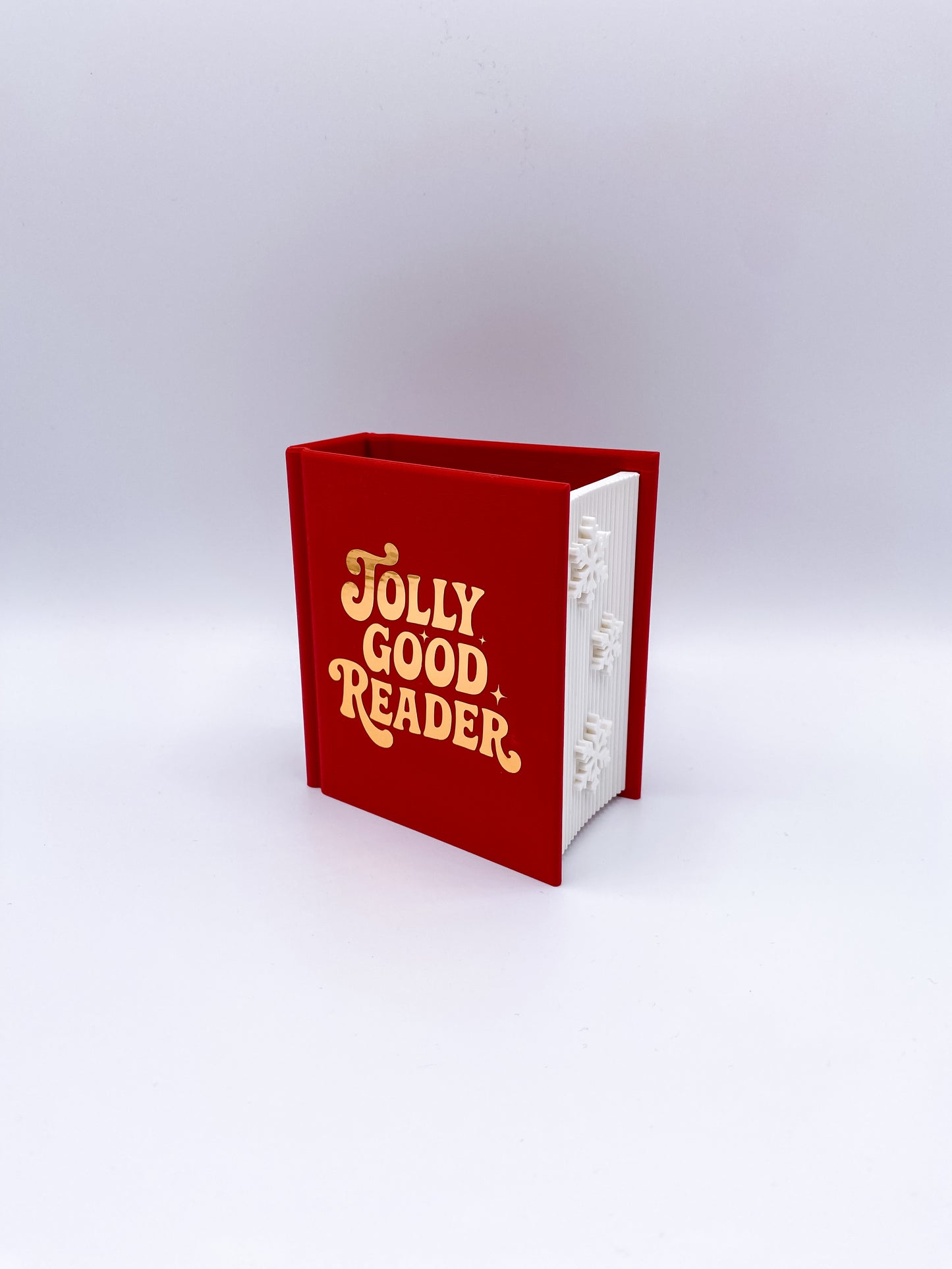 „Jolly Good Reader“ Lesezeichenhalter mit Farbschnitt