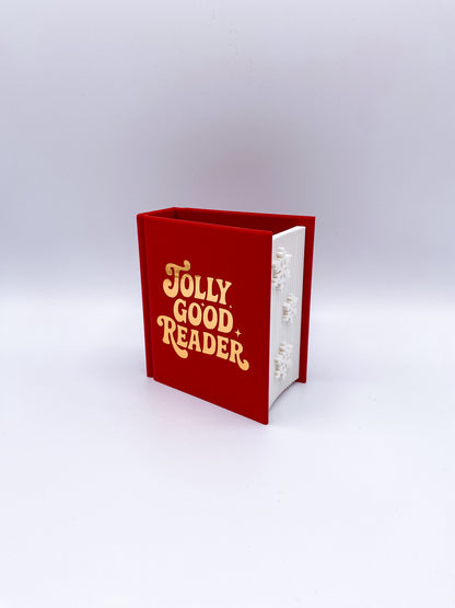 „Jolly Good Reader“ Lesezeichenhalter mit Farbschnitt