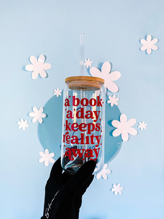 A Book A Day Trinkglas