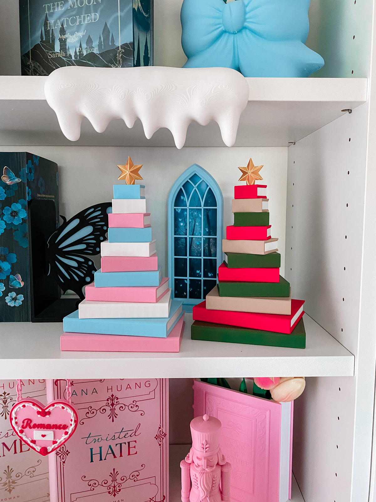 Bücher-Weihnachtsbaum