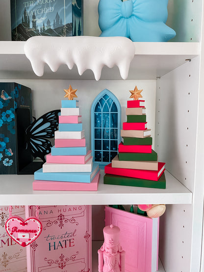 Bücher-Weihnachtsbaum