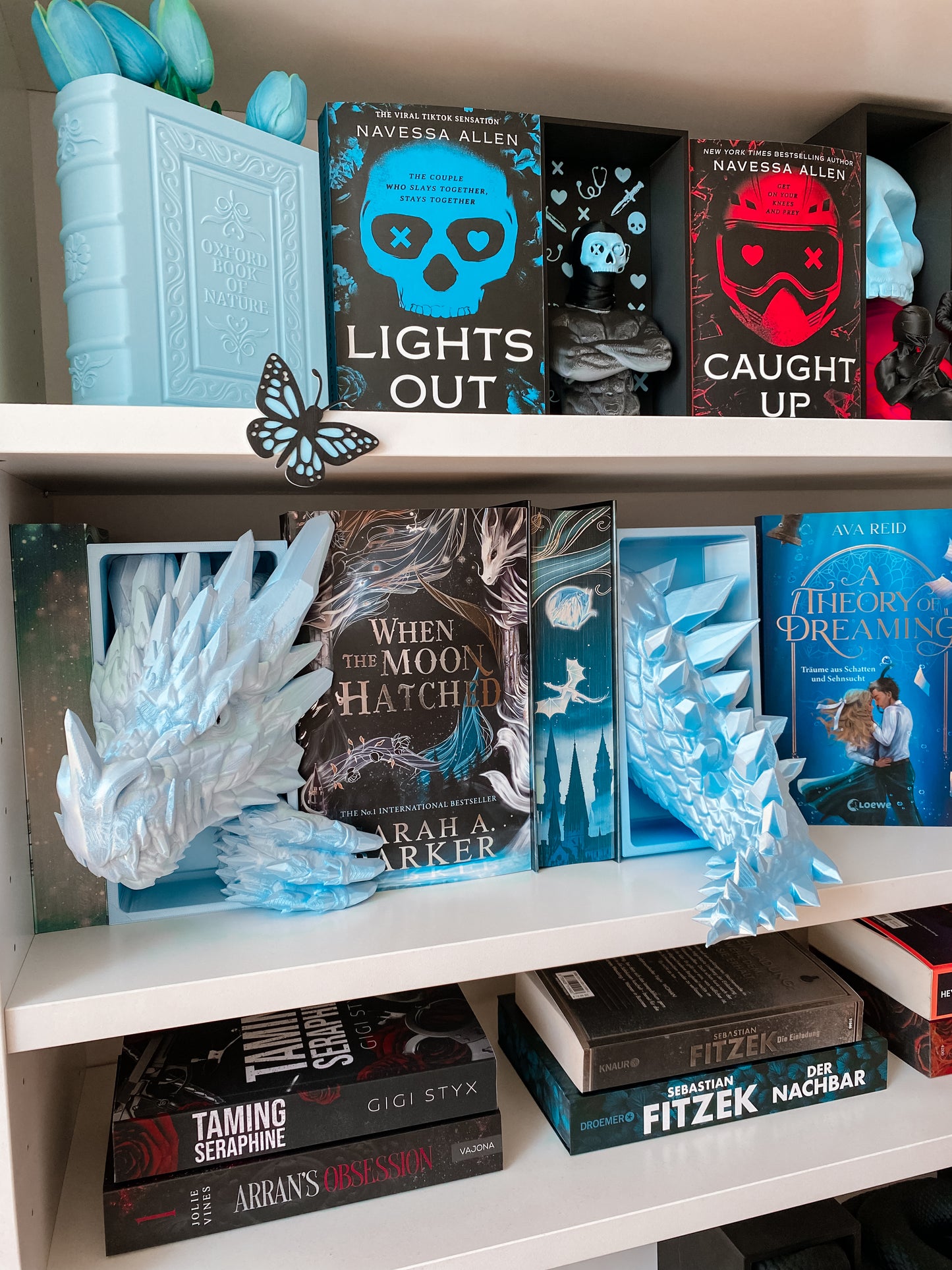 Kristall Drache Book Nook