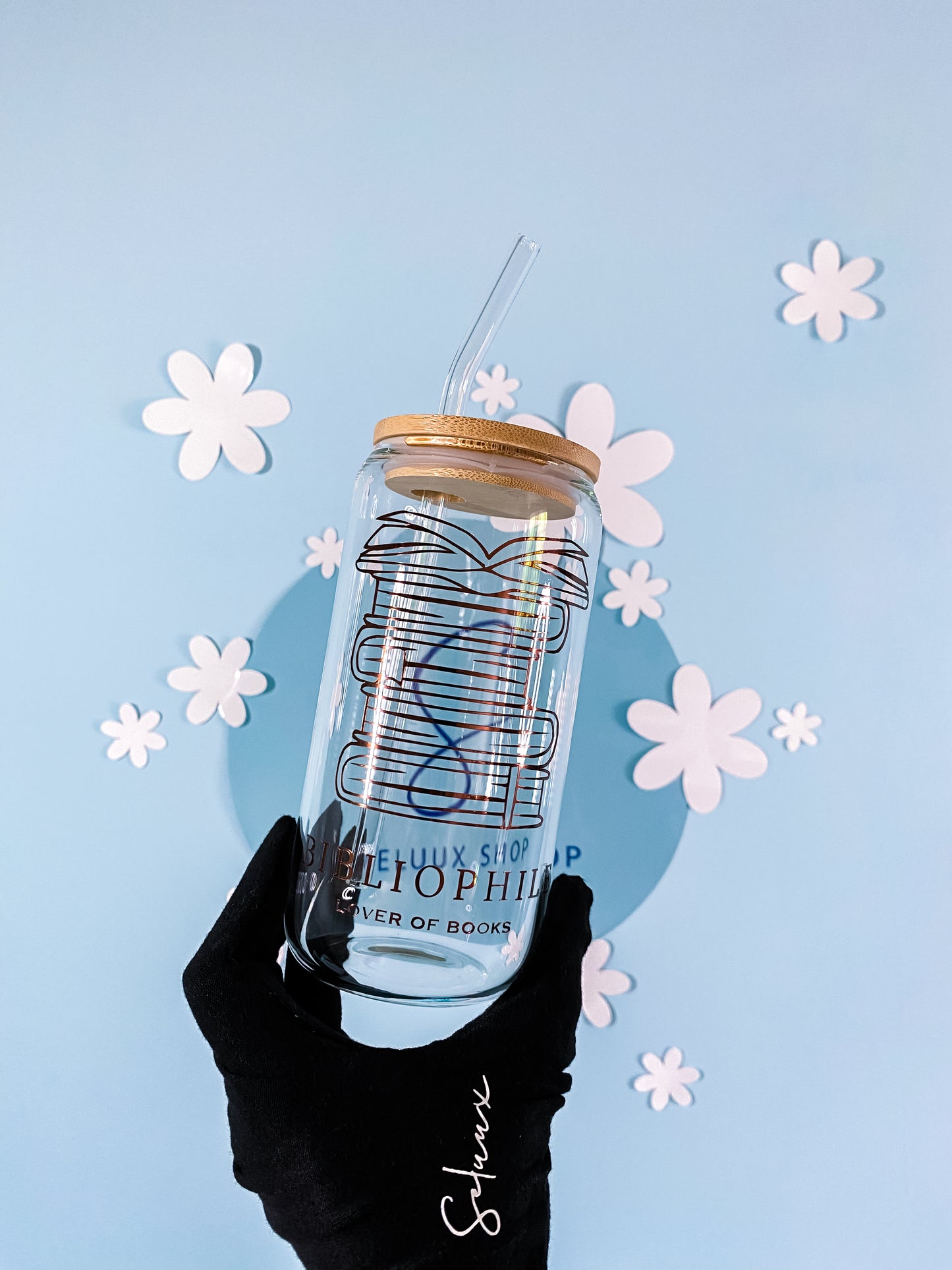 Bibliophile Trinkglas