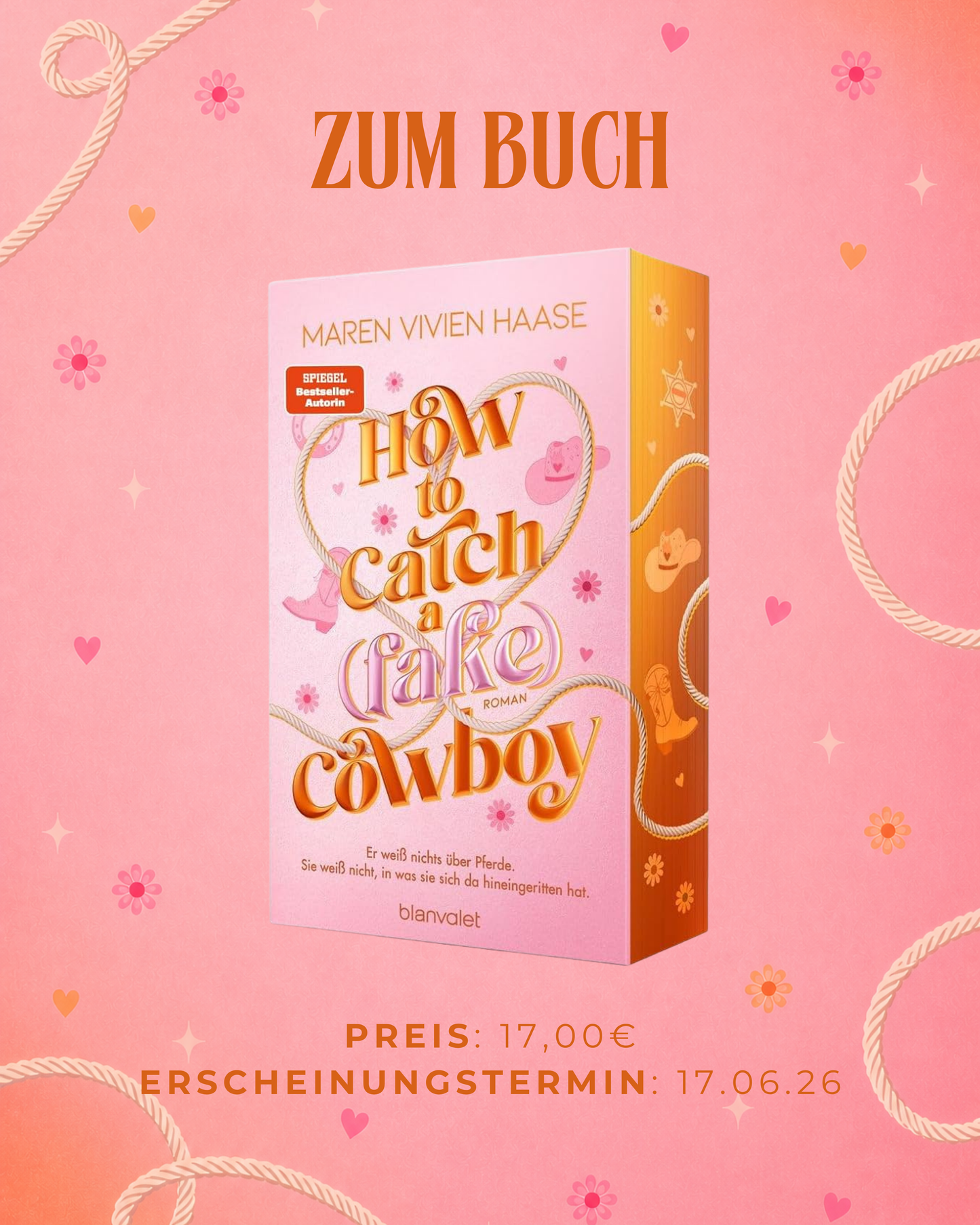 Juni Buchbox „How To Catch A (Fake) Cowboy“ von Maren Vivien Haase