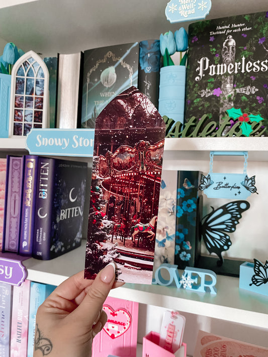 Regalfenster-Motiv “Winter Karussell”